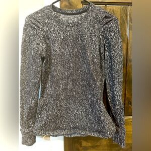 Lululemon Black and White Thicker Long Sleeve Running Top